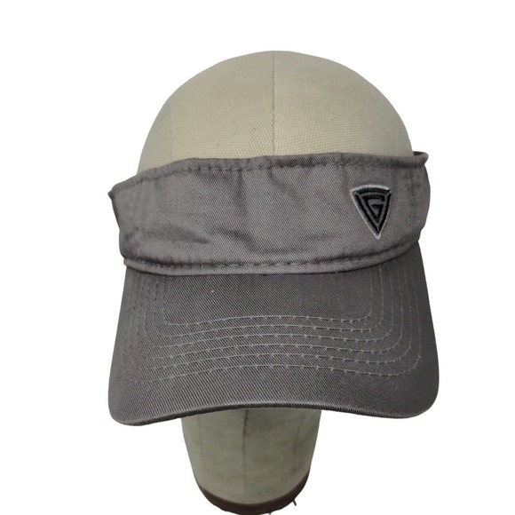 Unbranded Accessories G Logo Signatures Gray Black Golf Visor Hat